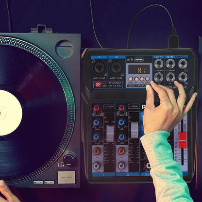 Professional 6-Channel Audio Mixer