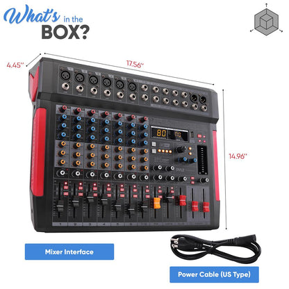 8-Channel Audio Mixer, Wireless Streaming, 380 DSP Effects, USB Interface