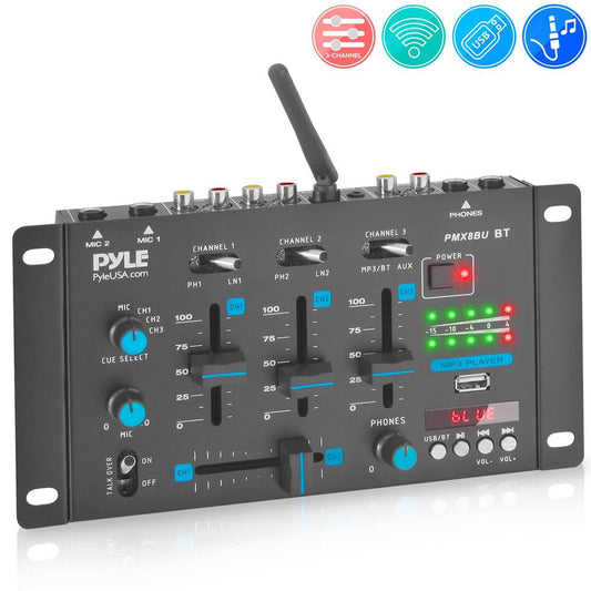 Wireless 3-Channel Dj Mixer