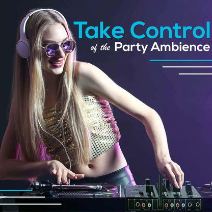 Professional 3-Channel Wireless DJ Mixer with Bluetooth, USB, and