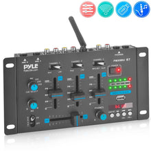 Professional 3-Channel Wireless DJ Mixer with Bluetooth, USB, and