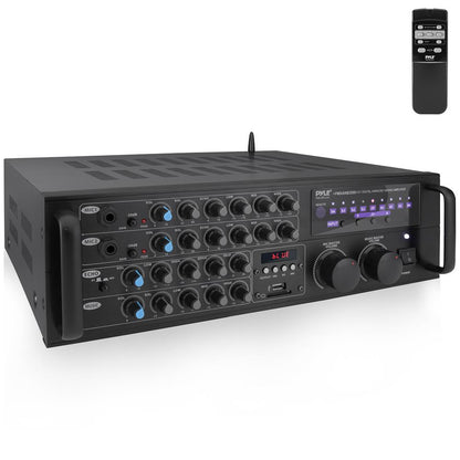 2000W Bluetooth Mixing Amplifier, Karaoke/PA, USB/SD, Rack Mountable