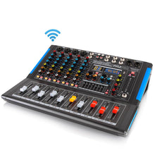 6-Channel Bluetooth Mixer - Pro Audio Control, 16 DSP Effects, USB Input