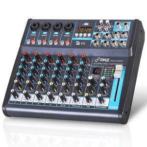 8-Ch Bluetooth Pro Audio Dj Sound Mixer