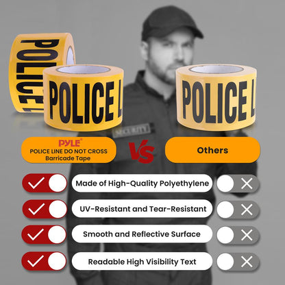 12 Pieces Caution Tape Roll High Visibility Polyethylene Yellow