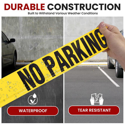 12 Pieces Caution Tape 656ft Roll High Visibility Polyethylene Yellow