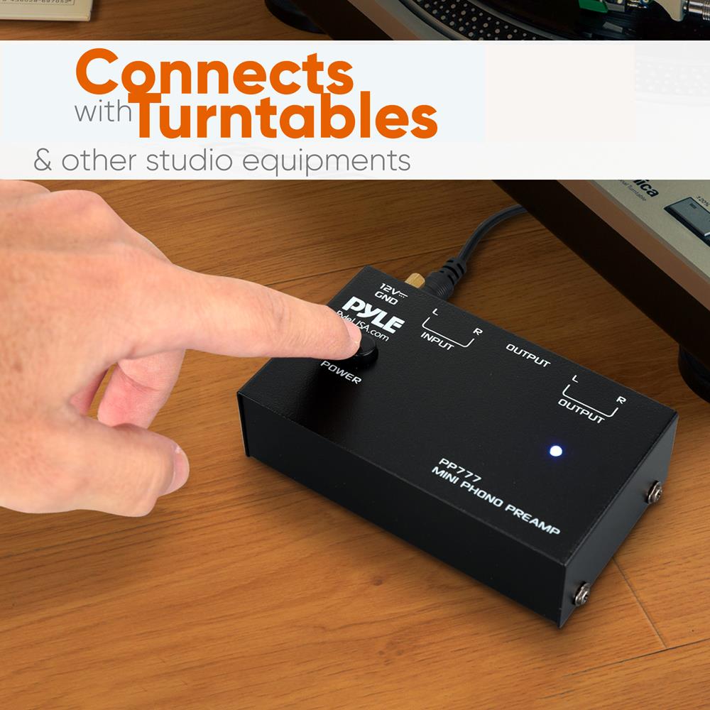 product image number 4 for Pyle Phono Turntable Pre-Amplifier
