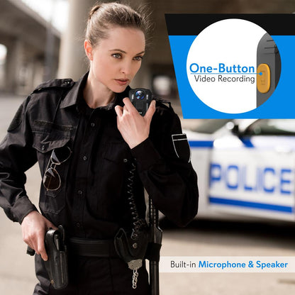 Police Body Camera HD 1296p Waterproof Night Vision 16GB Memory