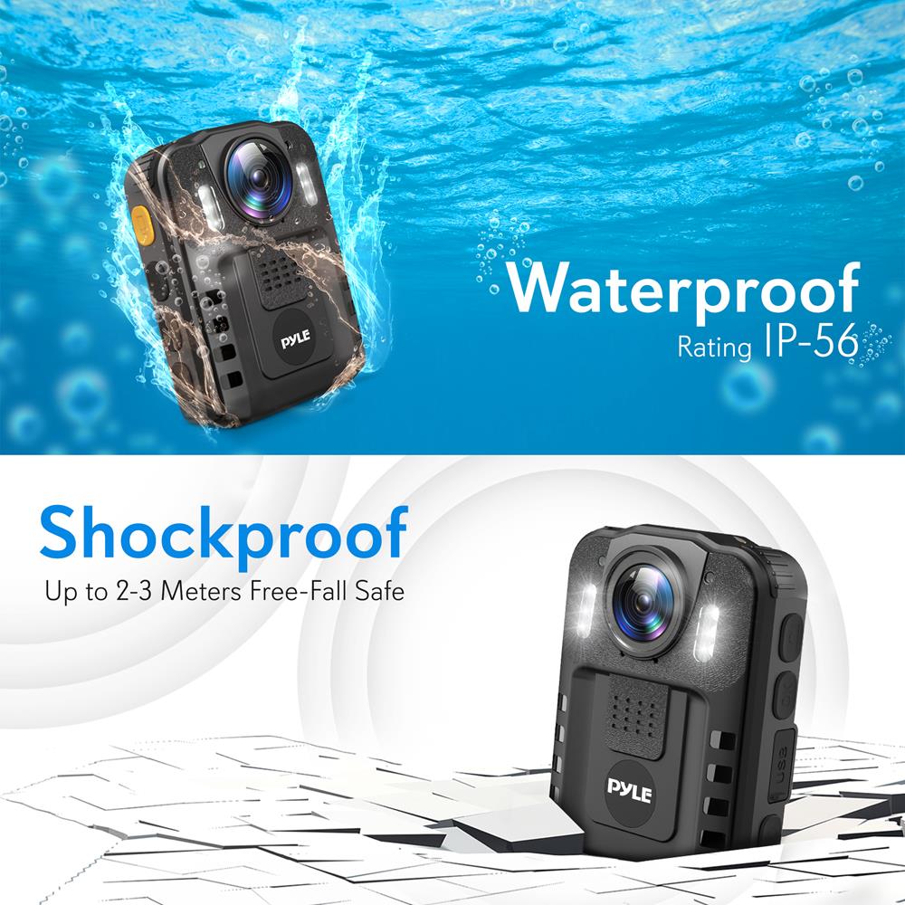 Hoestr 64GB Caméra de Corps, 1296P HD Caméra Corporelle (3000mAh) avec Vision Nocturne IR et Objectif Pivotant à 180°, Caméscope avec Audio et Vidéo Idéales pour Civils, Police Forces de L'ordre Hoestr 64GB Caméra de Corps, 1296P HD Caméra Corporelle (3000mAh) avec Vision Nocturne IR et Objectif Pivotant à 180°, Caméscope avec Audio et Vidéo Idéales pour Civils, Police Forces de L'ordre