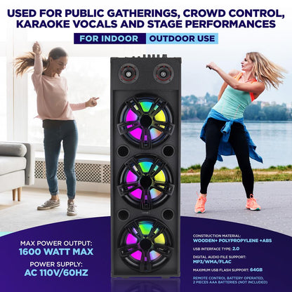 3X10‚Äù Wireless Karaoke Pa Speaker System