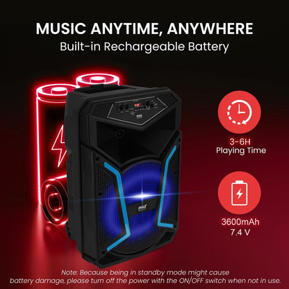 Portable Bluetooth Pa Speaker System Kit