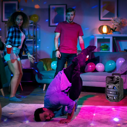 Portable Bluetooth PA Speaker 800W Rechargeable LED Lights