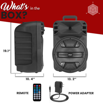 Portable Bluetooth PA Speaker 800W Rechargeable LED Lights