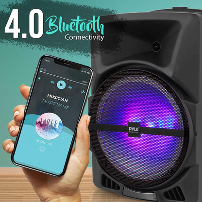 Portable Pa Speaker With Led Lights