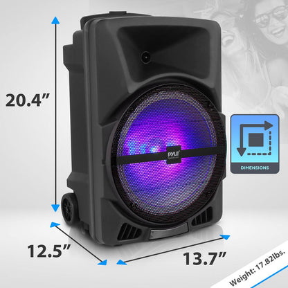Portable Pa Speaker With Led Lights