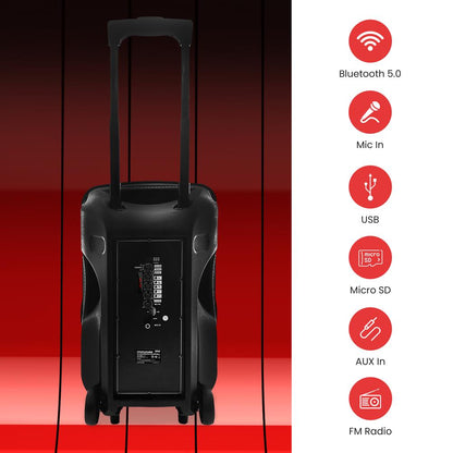 Portable Pa Speaker With Led Lights