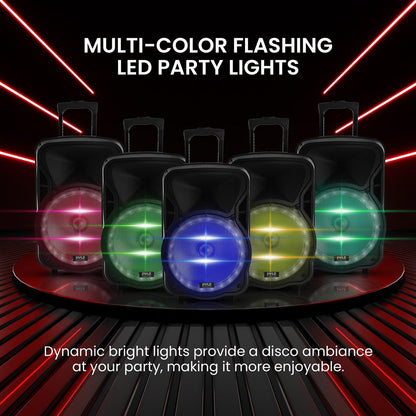 Portable Pa Speaker With Led Lights