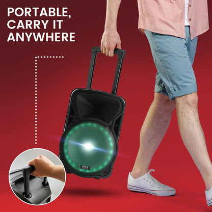Portable Pa Speaker With Led Lights