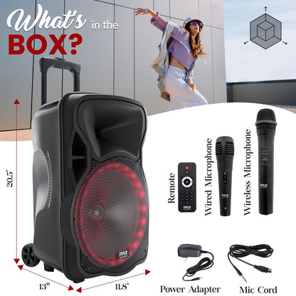 Portable Pa Speaker With Led Lights