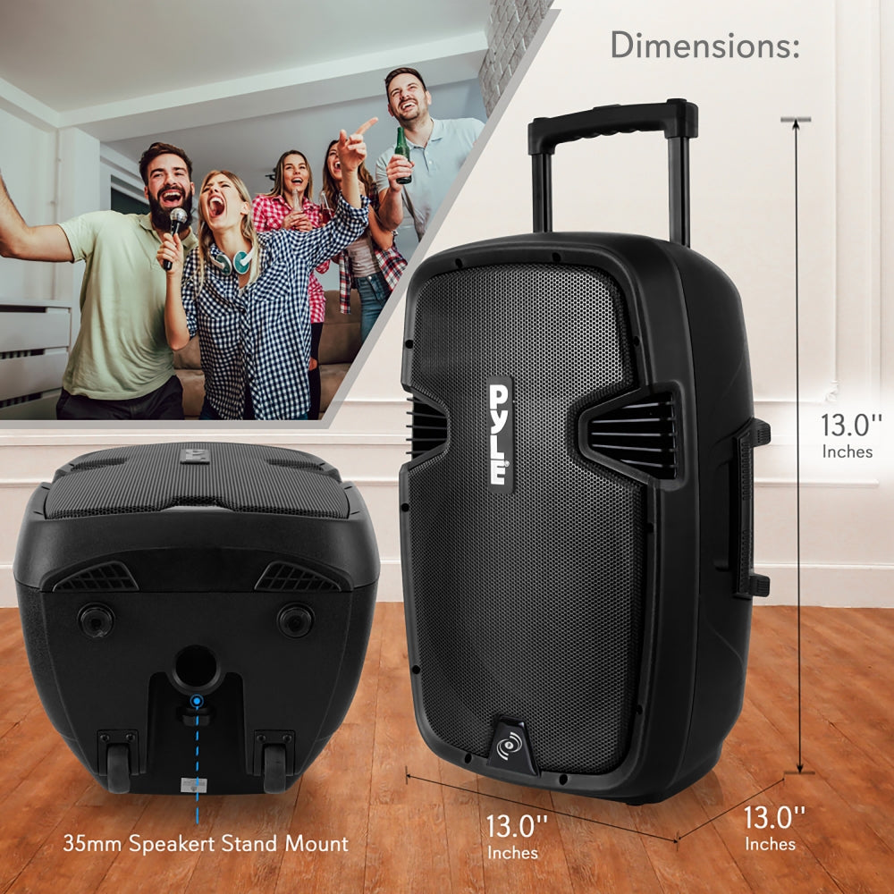 product image number 3 for Pyle 12’’ Bluetooth Pa Speaker & Mic System