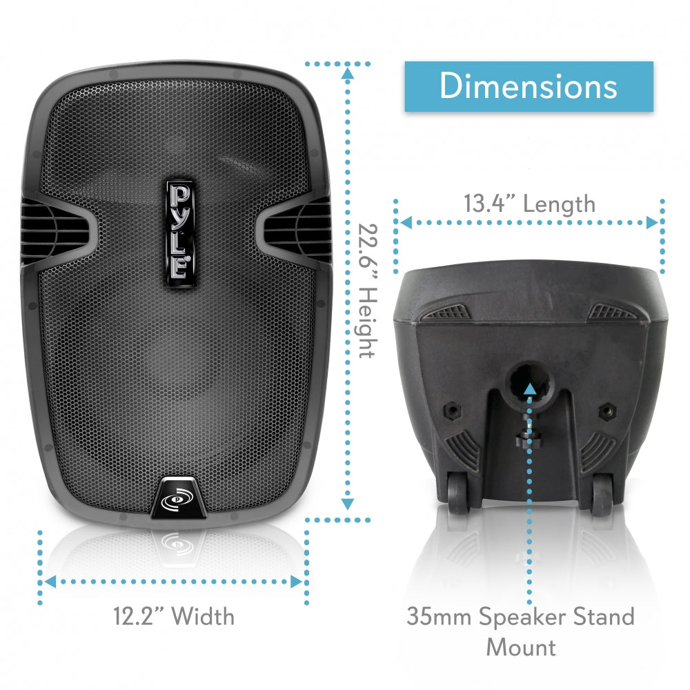 product image number 4 for Pyle Portable Bluetooth Pa Loudspeaker System