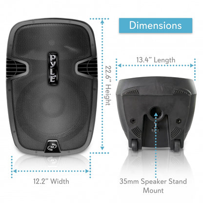 product image number 4 for Pyle Portable Bluetooth Pa Loudspeaker System