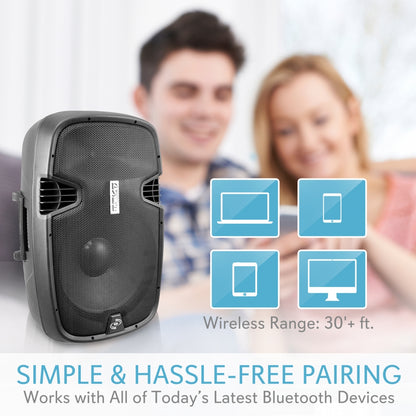 product image number 6 for Pyle Portable Bluetooth Pa Loudspeaker System