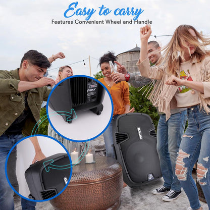 PA Speaker 600W Bluetooth Streaming 15" Woofer Titanium Tweeter