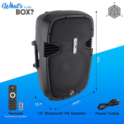 PA Speaker 600W Bluetooth Streaming 15" Woofer Titanium Tweeter