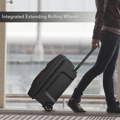 Wireless Portable PA Speaker 1200W Bluetooth LED Lights Rechargeable Battery