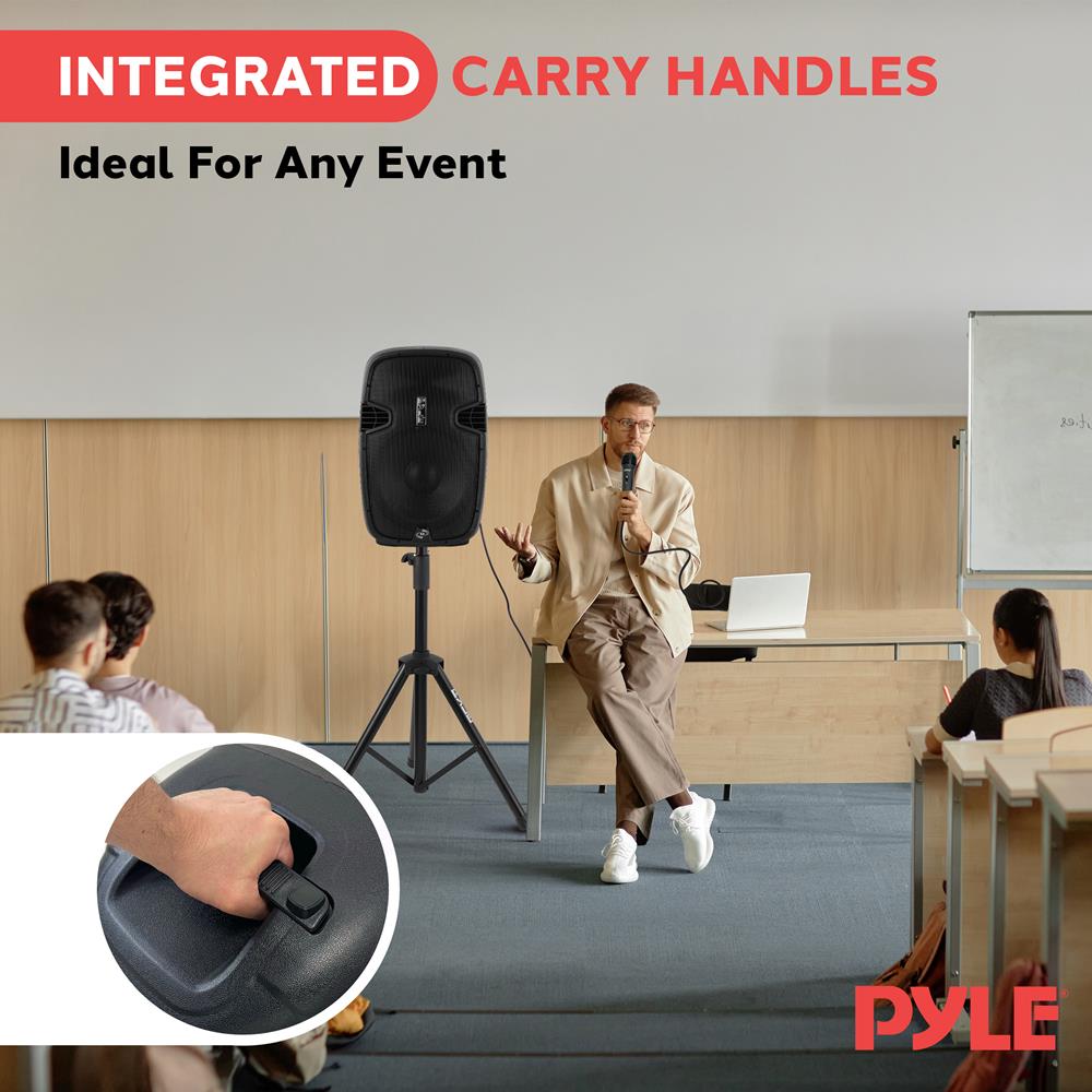 Wireless PA Speaker System 1500W Bluetooth 15