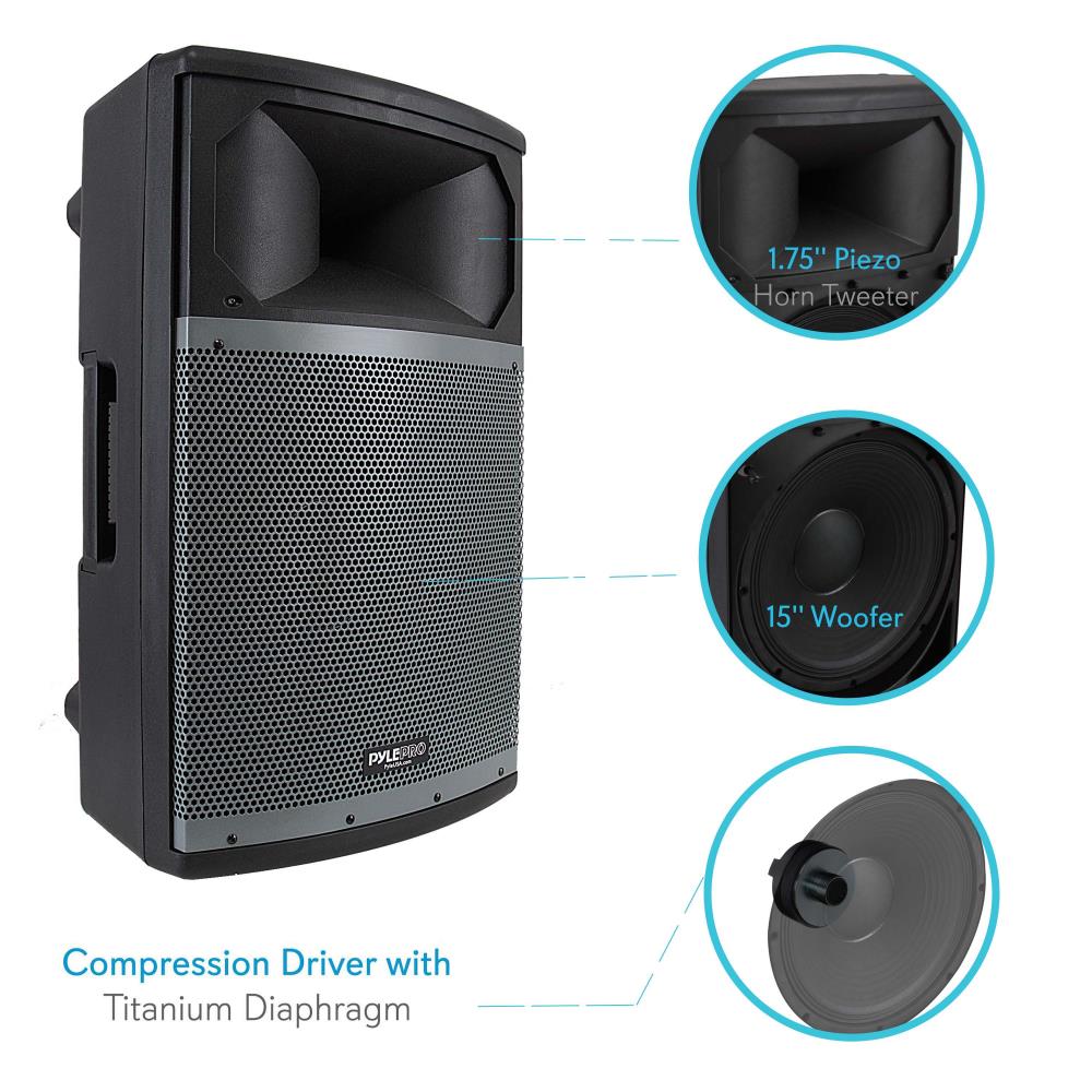 product image number 4 for Pyle USA 15’’ Pa Monitor Loudspeaker Cabinet