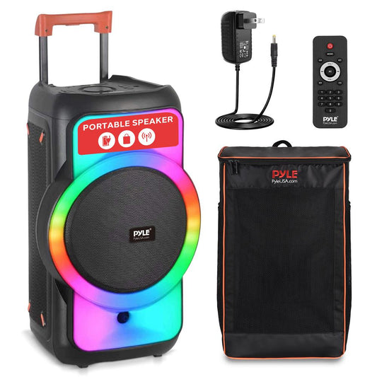 Bluetooth Party Speaker 160W Powerful Bass TWS System with LED Lights