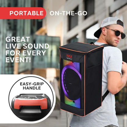Bluetooth Party Speaker 160W Powerful Bass TWS System with LED Lights