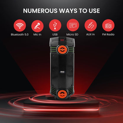 product image number 3 for Pyle Dual 6.5‚Äô‚Äô Wireless Portable Pa Speaker