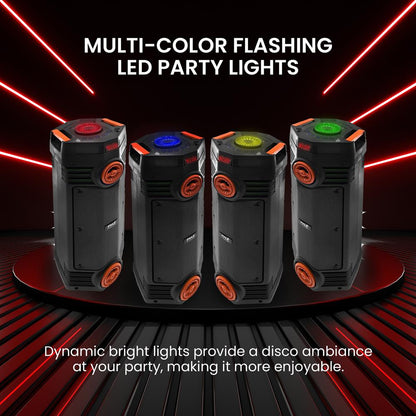 product image number 4 for Pyle Dual 6.5‚Äô‚Äô Wireless Portable Pa Speaker