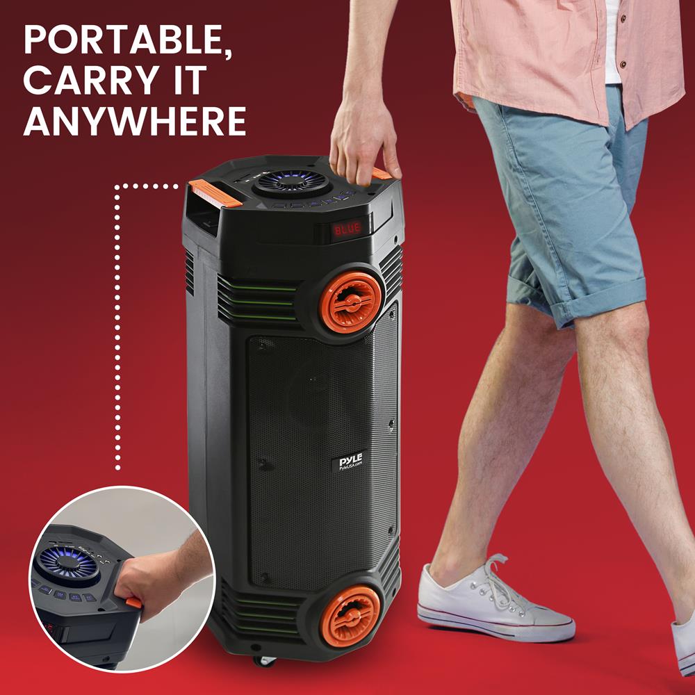 product image number 6 for Pyle Dual 6.5‚Äô‚Äô Wireless Portable Pa Speaker
