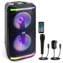 Portable Bluetooth PA Speaker 600W Rechargeable LED Lights Karaoke System