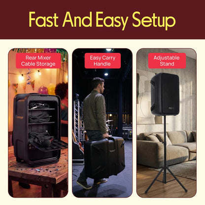 Pa Speaker & Amplifier Mixer Dj Kit