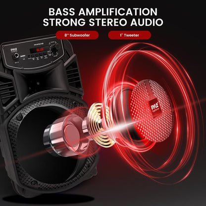 product image number 2 for Pyle 8” Portable Pa Speaker