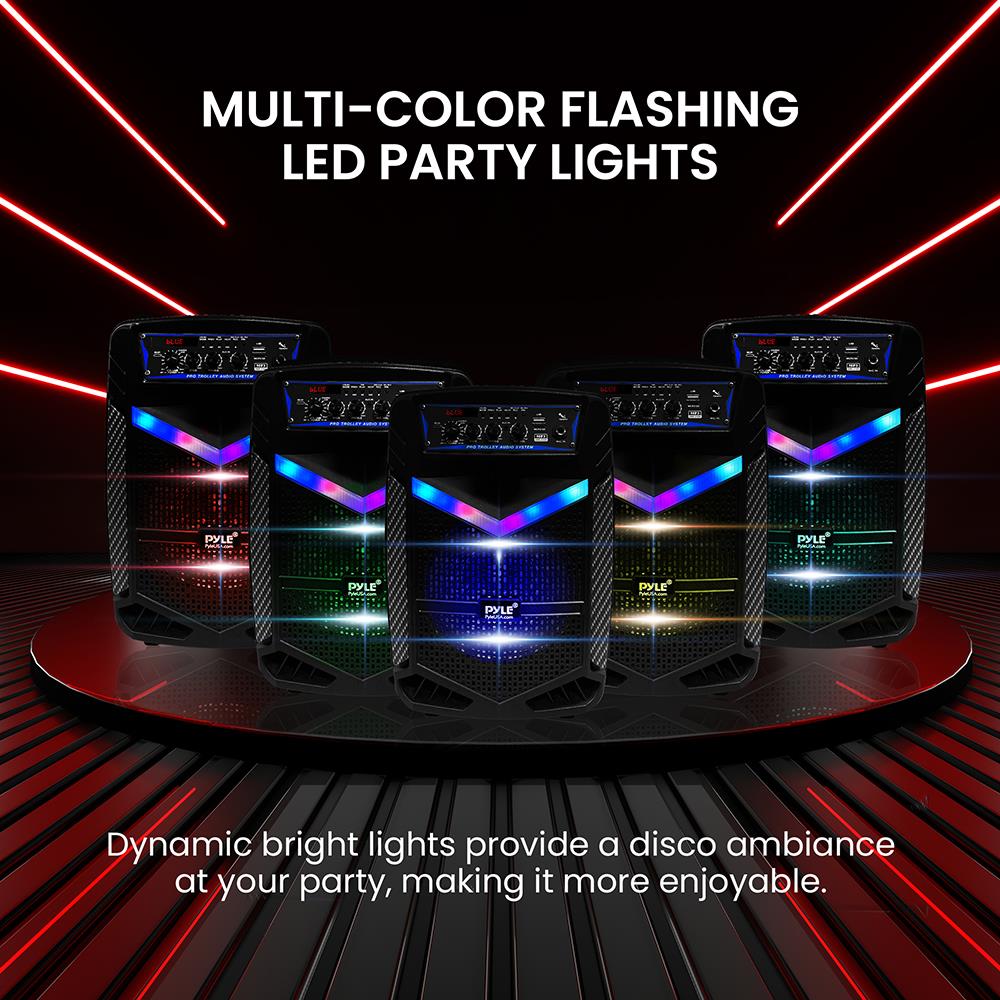 400W Bluetooth PA Speaker Rechargeable 8