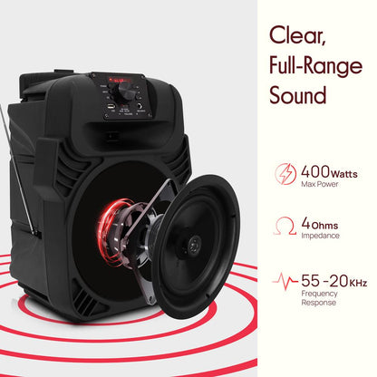 Pyle Portable Bluetooth PA Speaker-240W Dual 6.5 Rechargeable Indoor Pyle Portable Bluetooth PA Speaker-240W Dual 6.5 Rechargeable Indoor