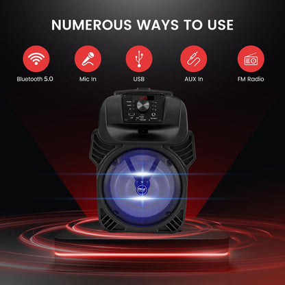 Portable Bluetooth PA Speaker 400W Rechargeable LED Lights