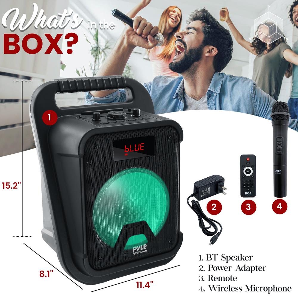 Pyle Portable PA Speaker System with Bluetooth - Thumbnail 4