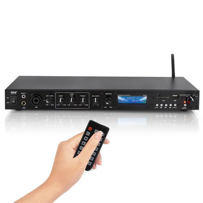 Rack Mount Pre-Amplifier - Bluetooth Streaming, Recording Mode, Metal Panel