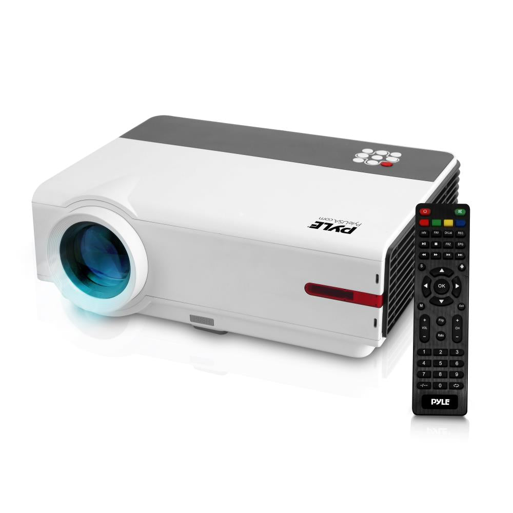 プロジェクター PyleHome PRJ3D79 32-Inch to 200-Inch 4:316:9 HD 5-Inch LCD Projector : Pyle Video Projector 1080P Full HD Professional Cinema