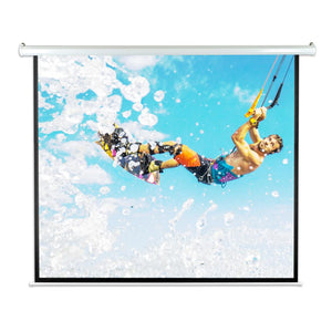 Motorized Plug-In Projector Screen, 84''