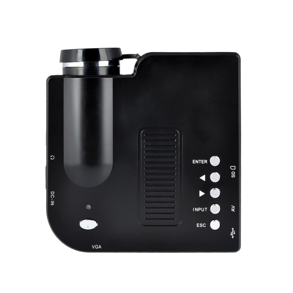 Mini Portable Projector 1080p Support LED Lamp HDMI USB Inputs