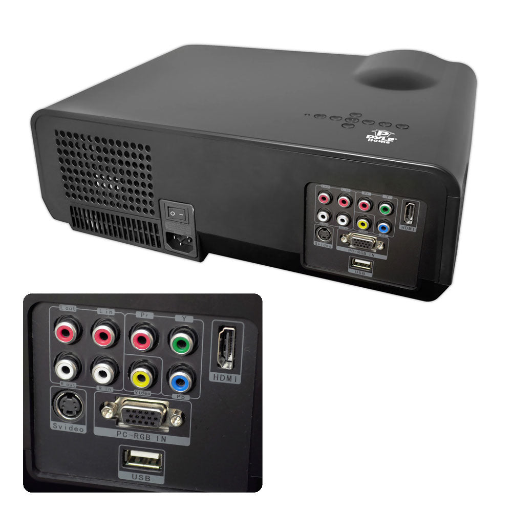 Video Projector 1080p HD, 120" Screen, Built-in Speaker, USB, HDMI - Thumbnail 2