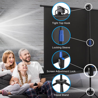 product image number 5 for Pyle Tripod Stand Projector Screen